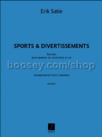 Sports et Divertissements - Extraits (Clarinet Quartet Score & Parts)